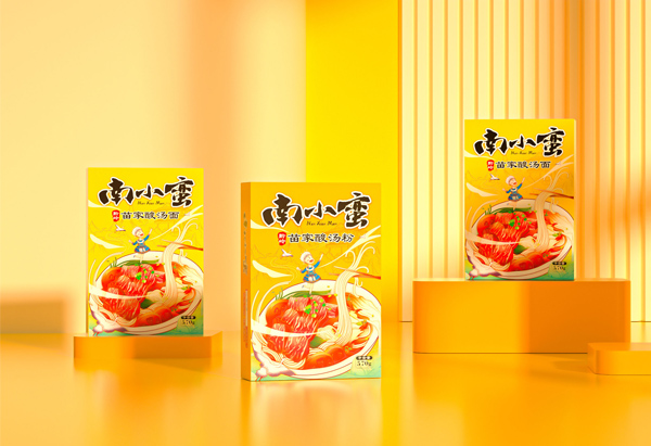 长春南小蛮酸汤粉包装设计
